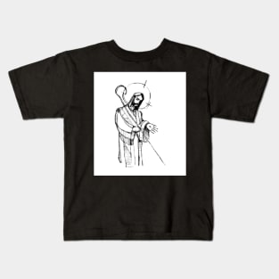 Jesus Christ Good Shepherd Kids T-Shirt